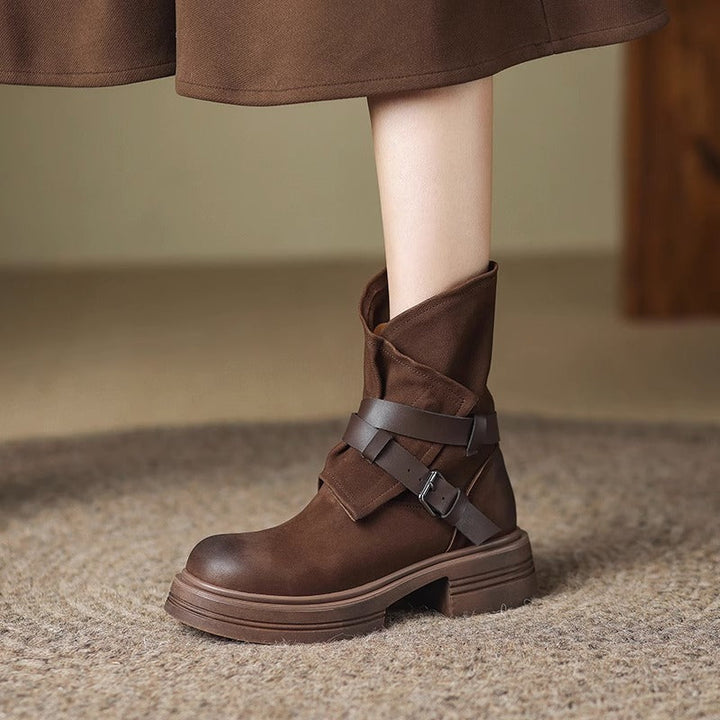 Damenstiefeletten im Retro-Vintage-Stil - Elske