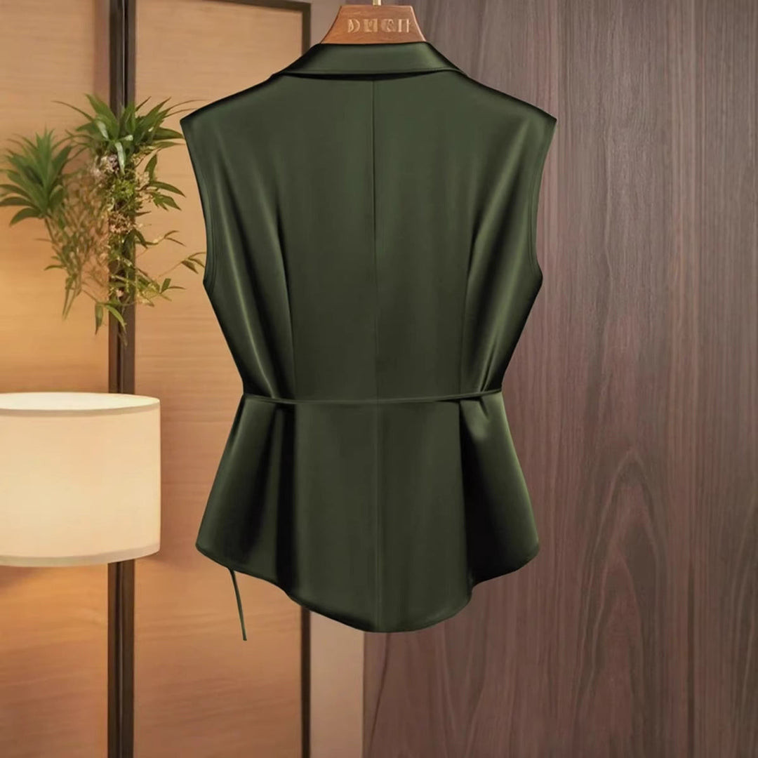 Crossover-Top aus Satin für Frauen - Freja