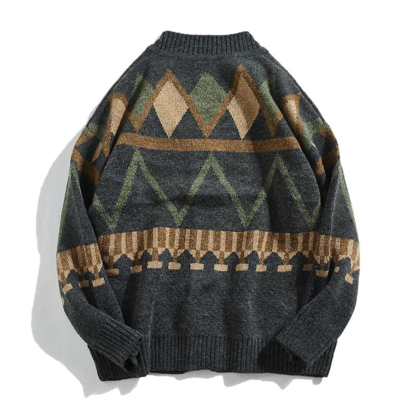 Strickcardigan mit geometrischem Muster – Alden
