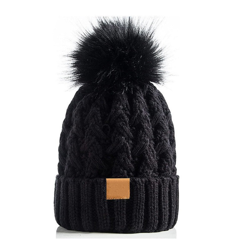 Unisex-Winterstrickmütze mit Bommel - Norel