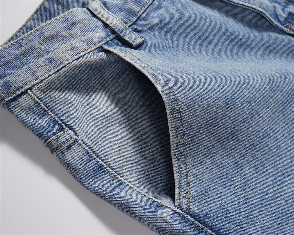 Gerade Utility-Cargo-Jeans für Männer - Falko
