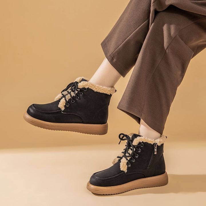 Winterliche Damenstiefelette mit flauschigem Futter - Avenna