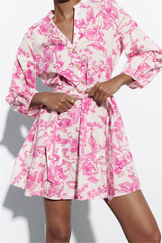 Rosa Blumendruck