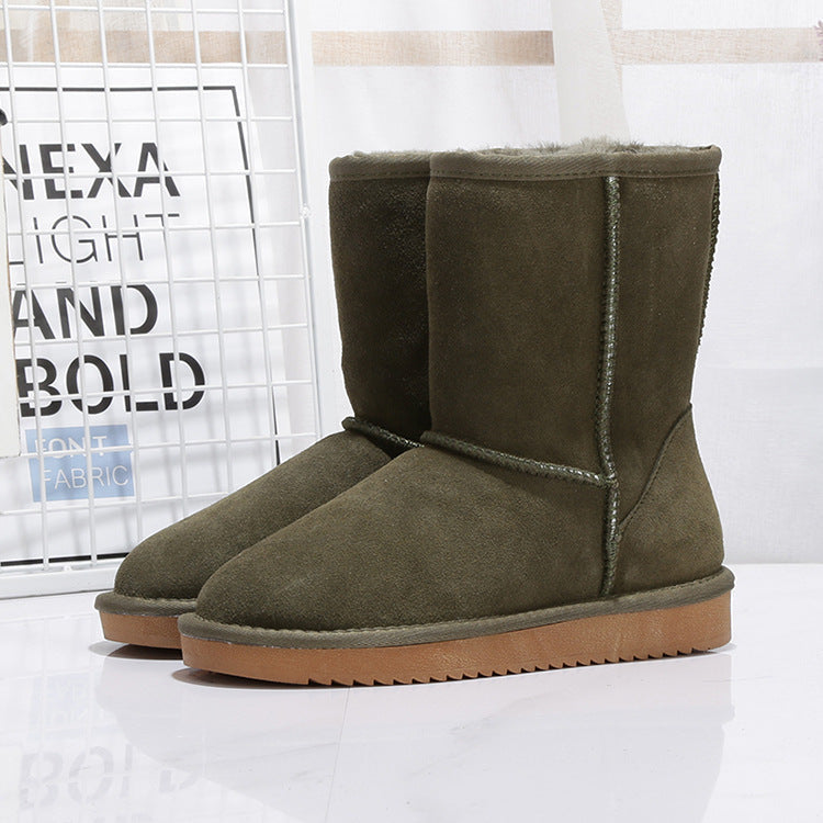 Damen-Winterstiefel aus Wildleder mit warmem Innenfutter - Thalia