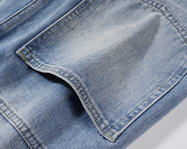 Gerade Utility-Cargo-Jeans für Männer - Falko