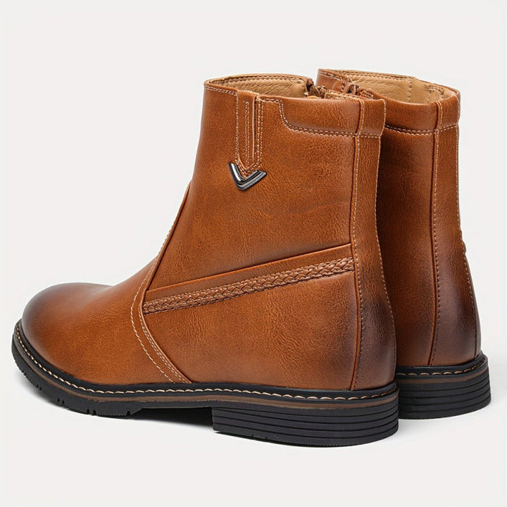 Herrenstiefel mit Glattledereffekt - Renwick