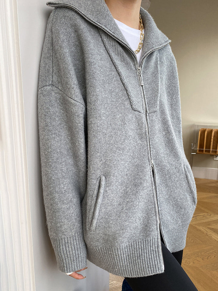 Damen Strickjacke mit offenem Halsausschnitt - Svanhildr