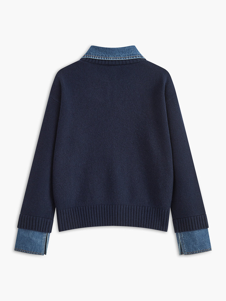 Damen-Pullover mit Hemdkragen - Alriksa