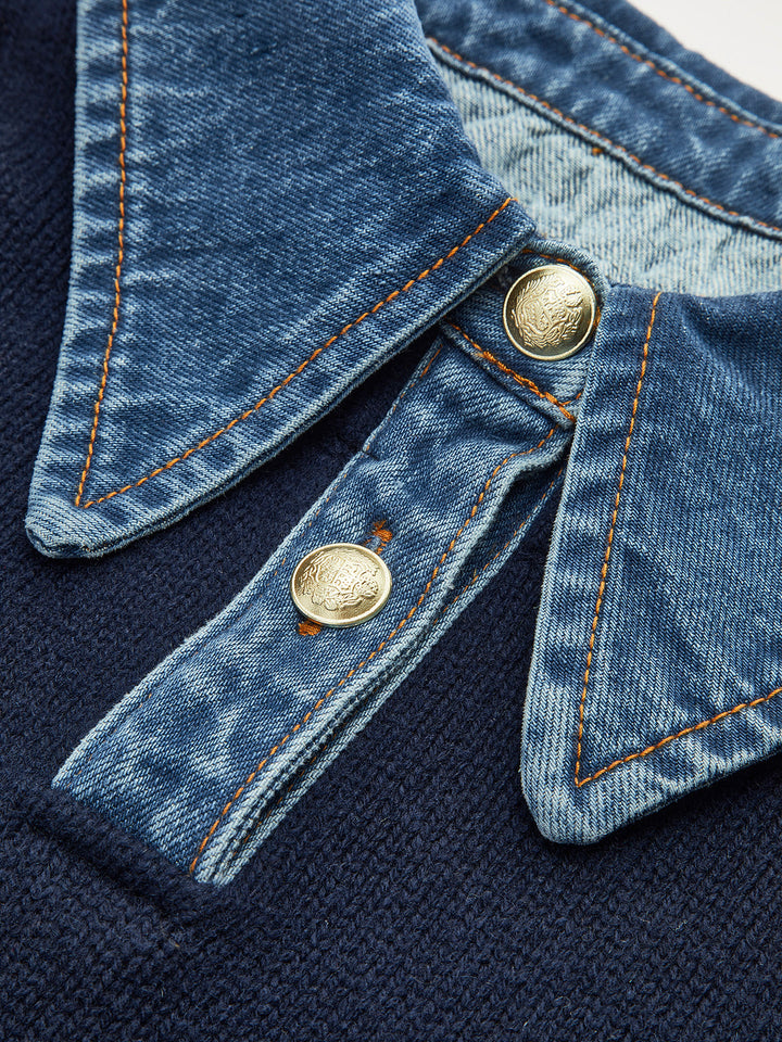 Damen-Pullover mit Hemdkragen - Alriksa