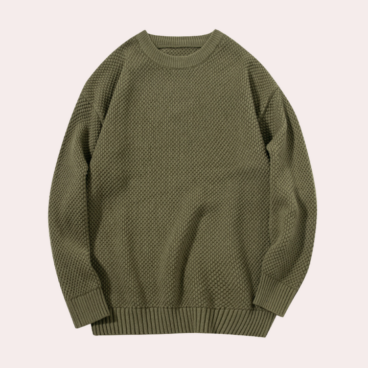 Trond - Lässiger Herren-Pullover mit Rundhalsausschnitt