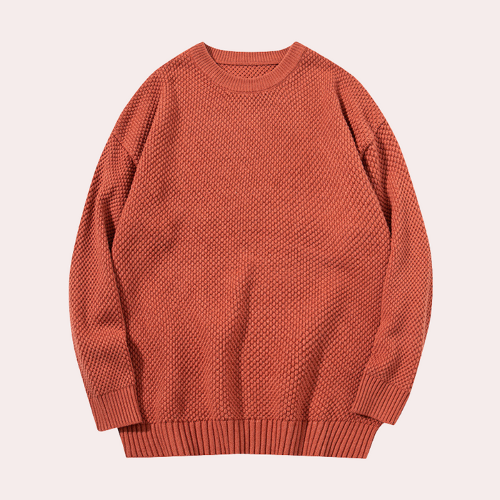 Trond - Lässiger Herren-Pullover mit Rundhalsausschnitt