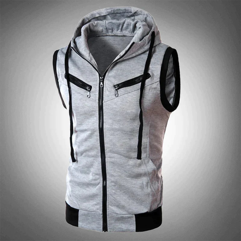 CARSON - Slim Fit Weste mit Kapuze