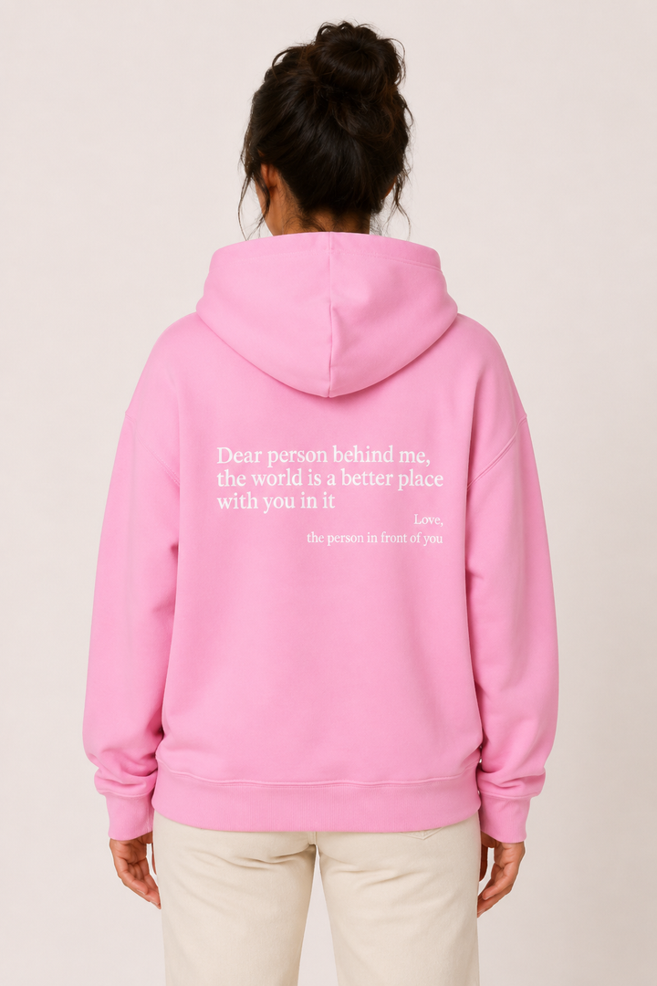 Damen-Sweatshirt mit Kapuze, Kängurutasche und Aufdruck auf der Vorderseite – Irmgard
