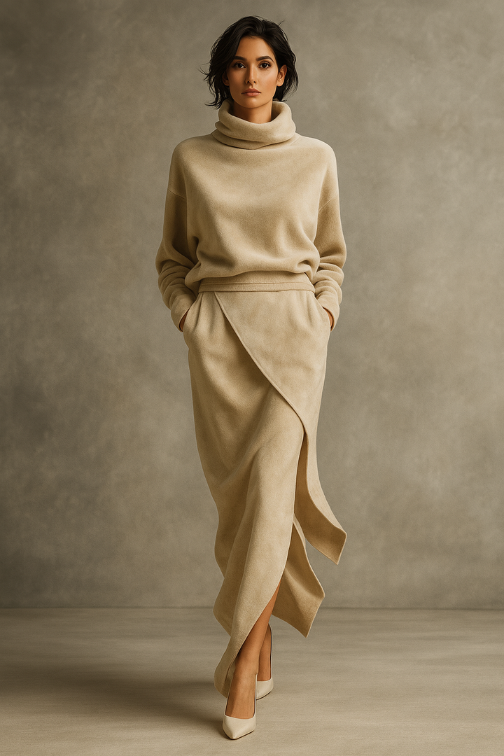 Elegantes Wildlederkleid für Frauen - Raelynn