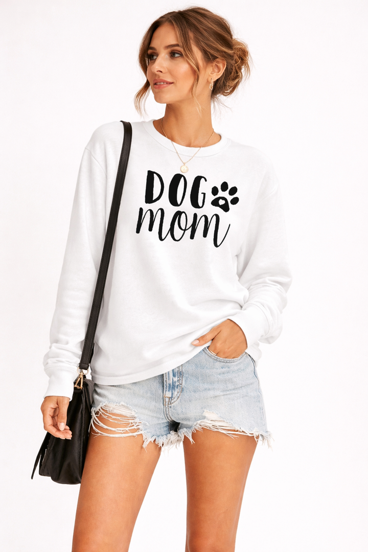 Damen Sweatshirt mit Rundhalsausschnitt und Aufdruck - Signe