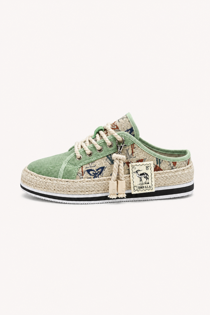 Herren-Schnürschuhe aus Segeltuch mit Jute-Sohle - Dorian