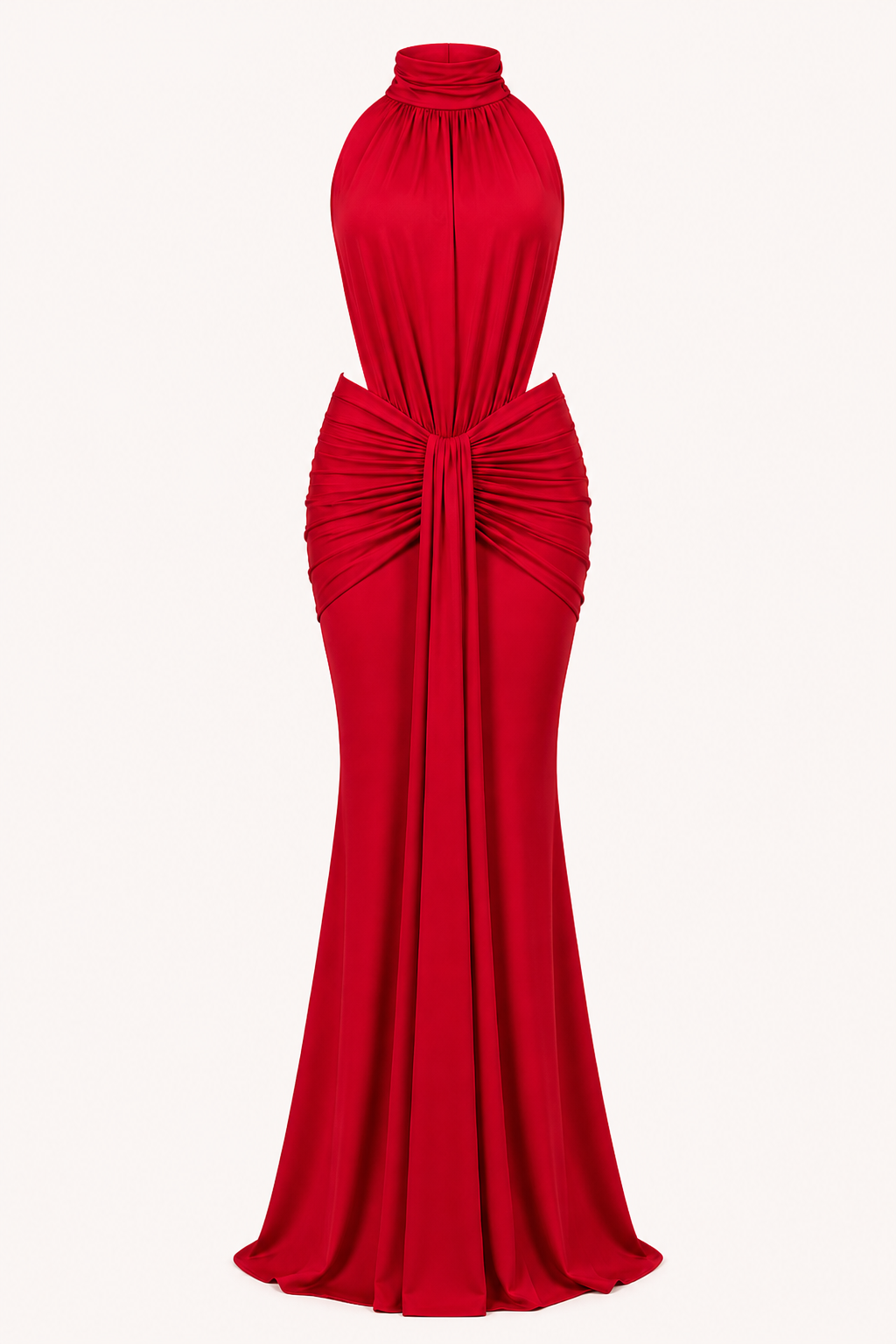Elegantes langes Kleid mit Neckholder für Frauen - Klara