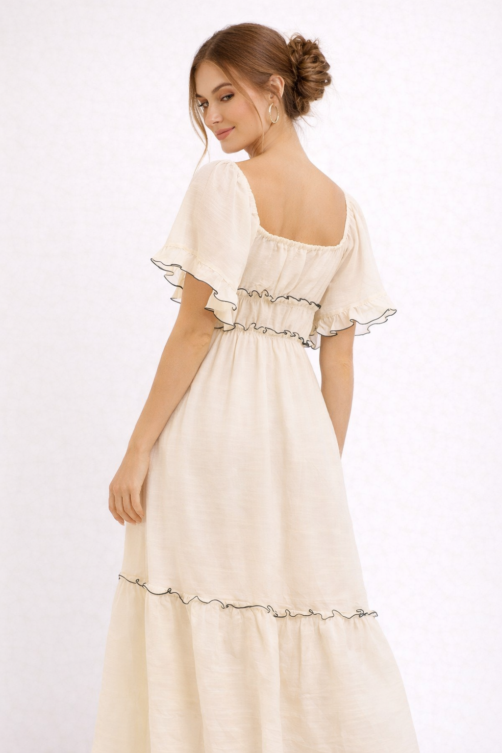 Elegantes Midikleid im romantischen Stil für Frauen - Elisa