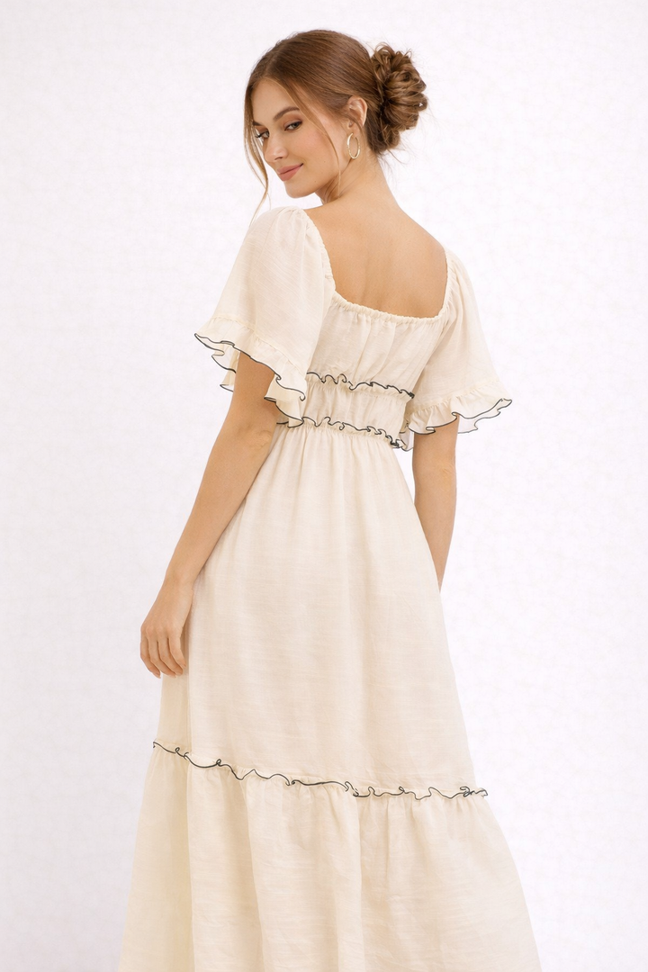 Elegantes Midikleid im romantischen Stil für Frauen - Elisa