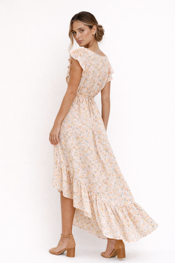 Elegantes Midikleid mit Blumendruck für Damen - Paula