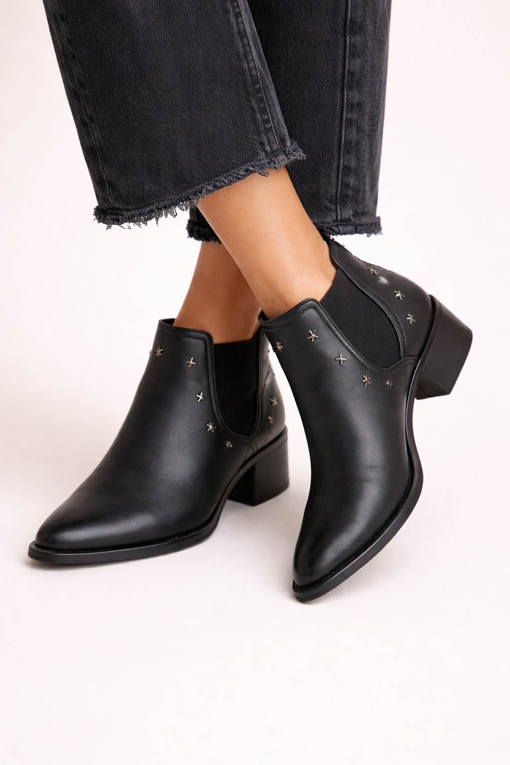 Damenstiefel im Chelsea-Stil mit mittlerem Absatz - Greta