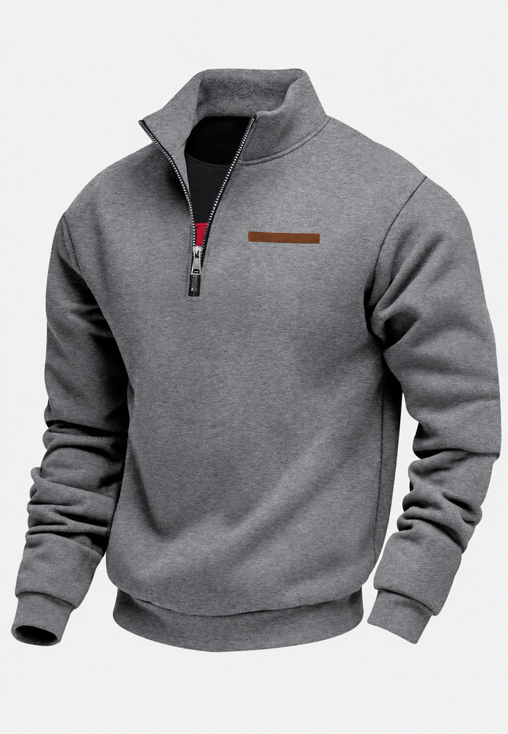 Sweatshirt mit halbem Reißverschluss für den Herbst – Nereo