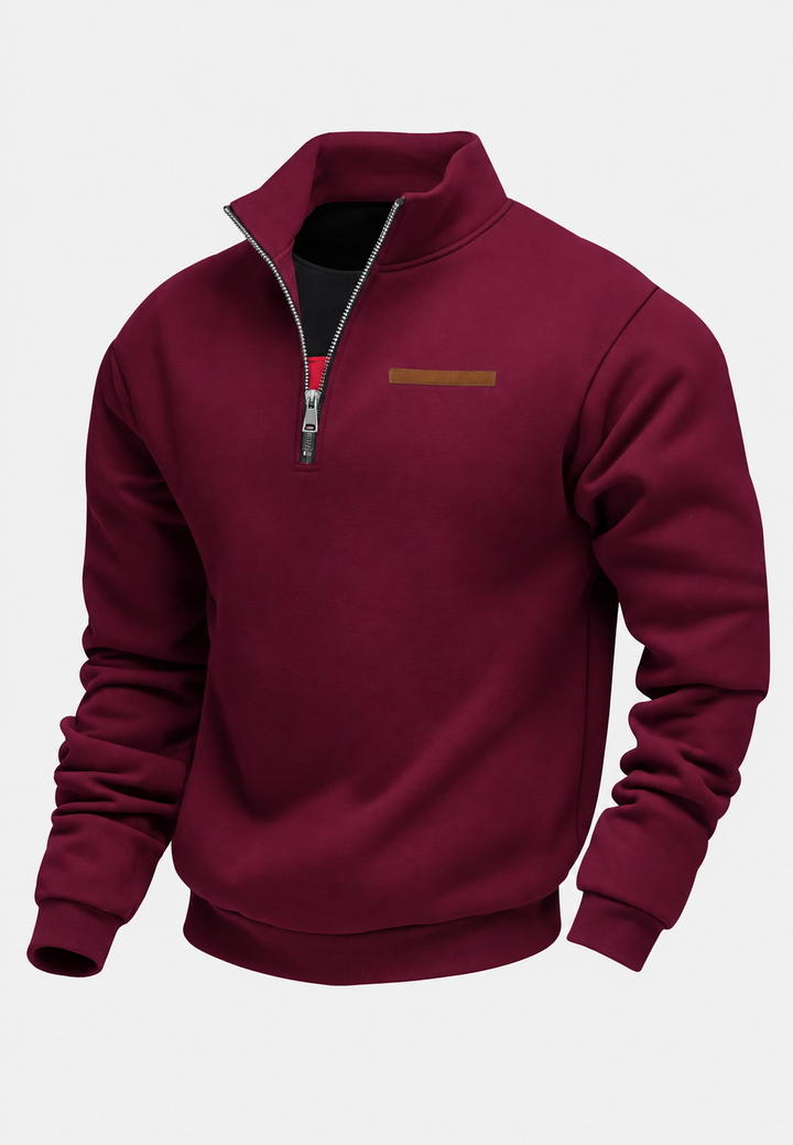 Sweatshirt mit halbem Reißverschluss für den Herbst – Nereo
