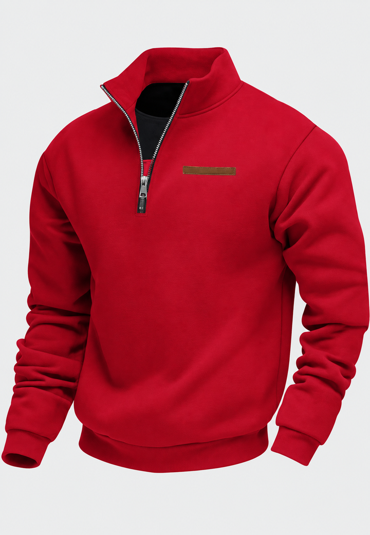 Sweatshirt mit halbem Reißverschluss für den Herbst – Nereo