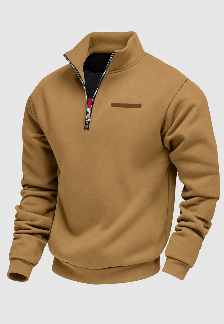 Sweatshirt mit halbem Reißverschluss für den Herbst – Nereo