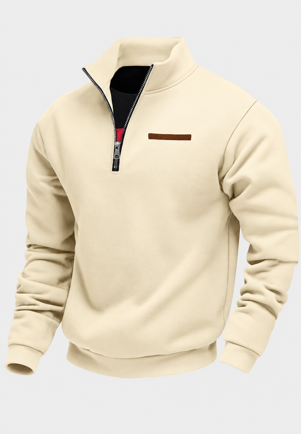 Sweatshirt mit halbem Reißverschluss für den Herbst – Nereo