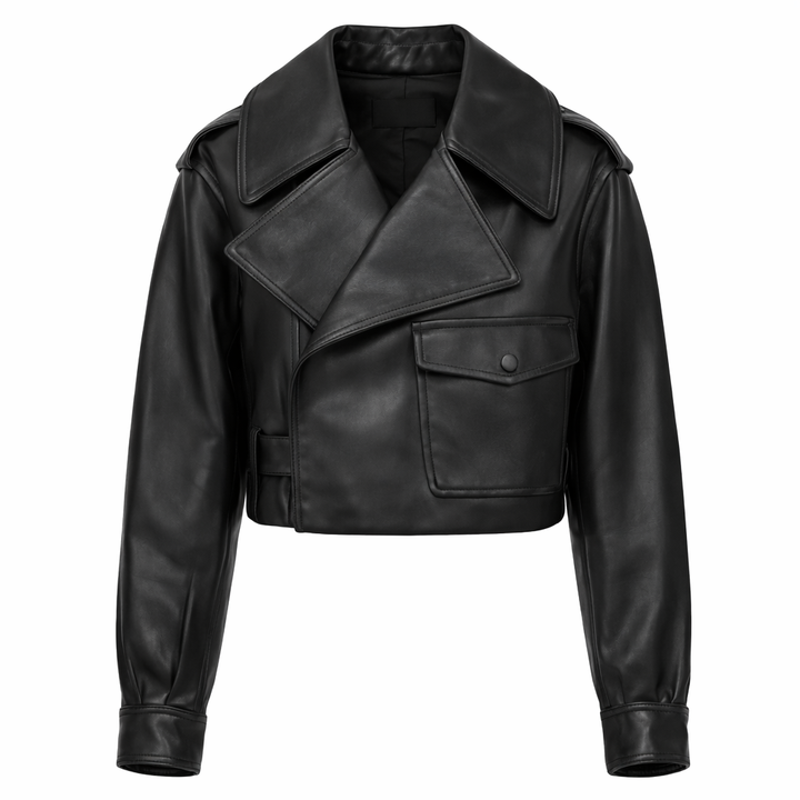 Leichte Damenjacke mit breitem Revers - Lauren
