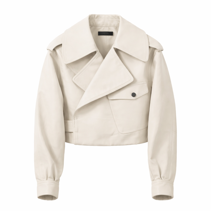 Leichte Damenjacke mit breitem Revers - Lauren
