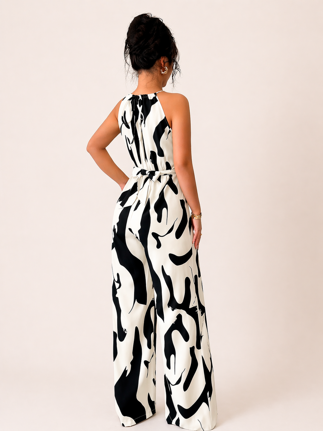 Eleganter Damen-Overall mit weitem Bein und Halfter - Gabriela