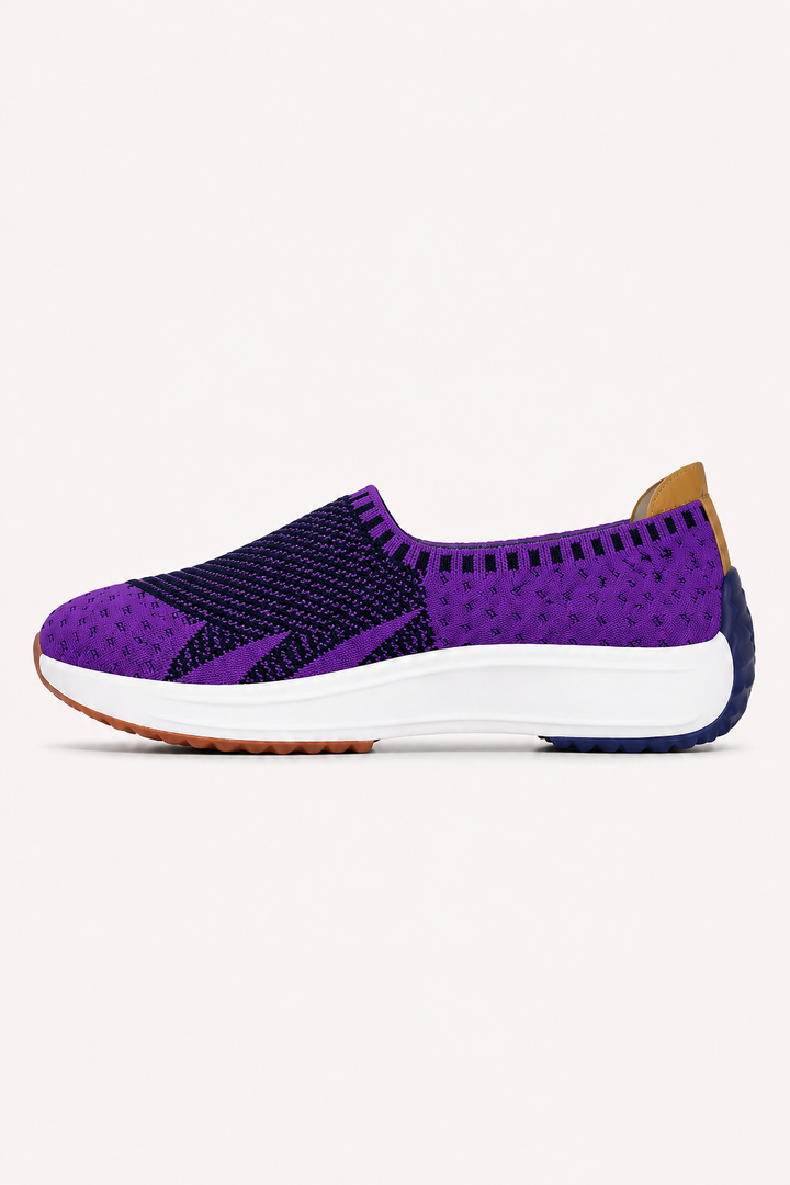 Strick-Slip-On-Sneaker für Damen mit dicker Sohle – Jutta