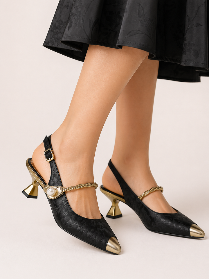 Damen-Halbschuhe mit Ristriemen - Loaiza