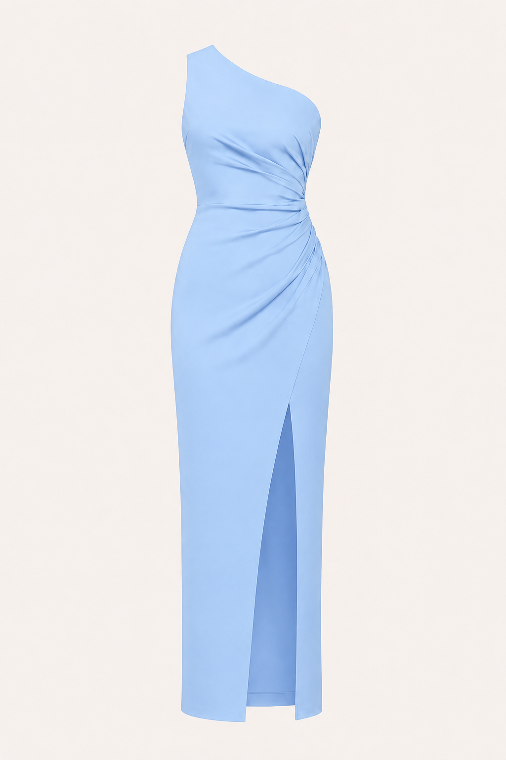 Langes, einseitiges Abendkleid für Damen mit Schlitz – Petra