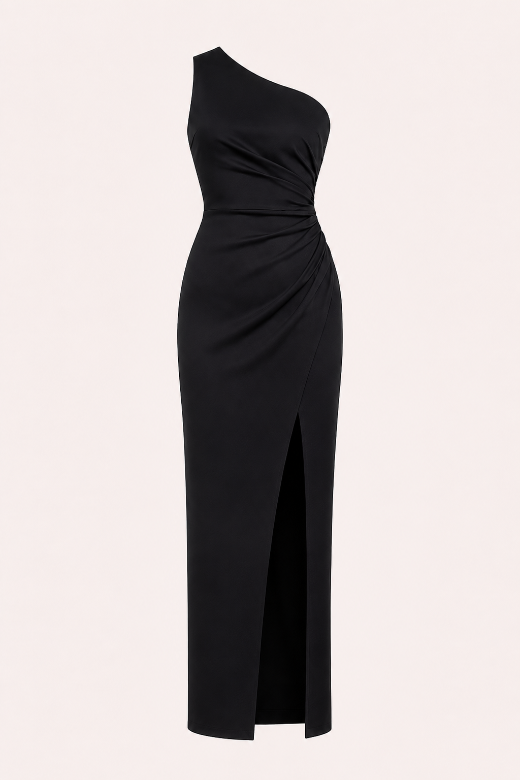 Langes, einseitiges Abendkleid für Damen mit Schlitz – Petra