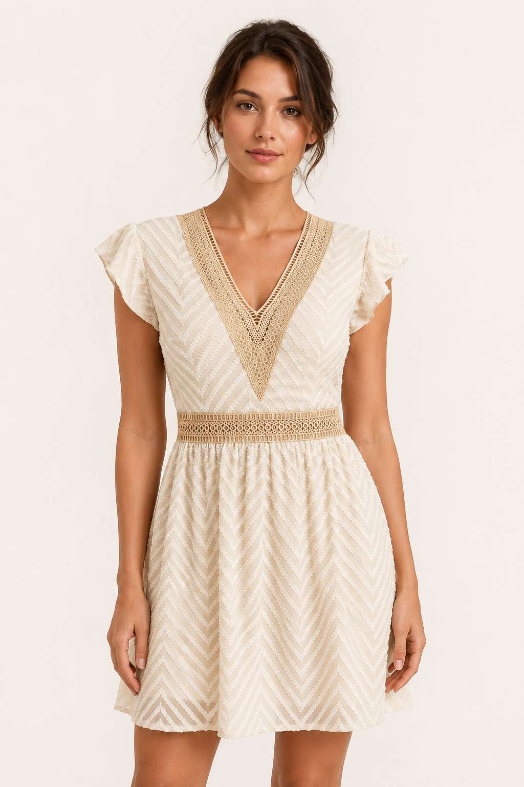 Boho-Sommerkleid für Damen mit kurzen Ärmeln – Maja