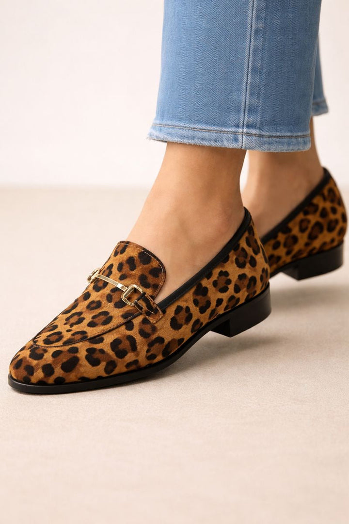 Elegante Damen-Slipper mit niedrigem Absatz - Navy