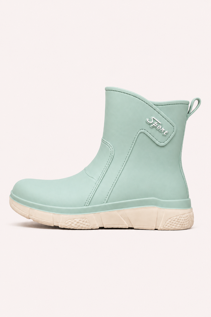 Bequeme und leichte wasserdichte Stiefeletten für Damen für regnerisches Wetter – Helmira