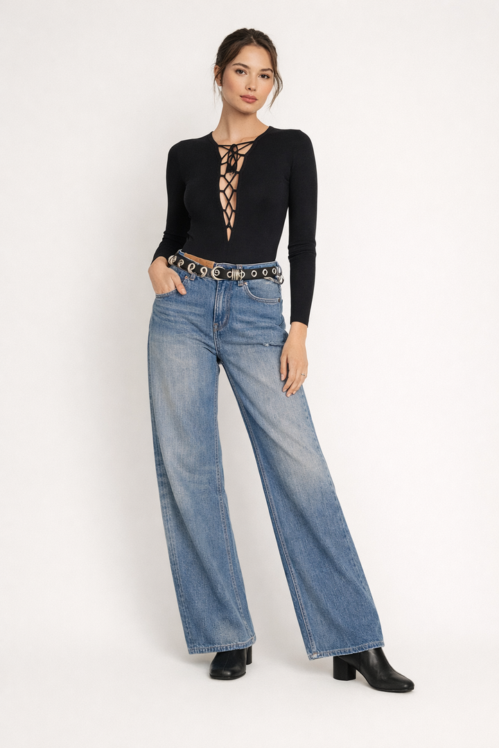 Weite Jeanshosen für Damen - Margaux