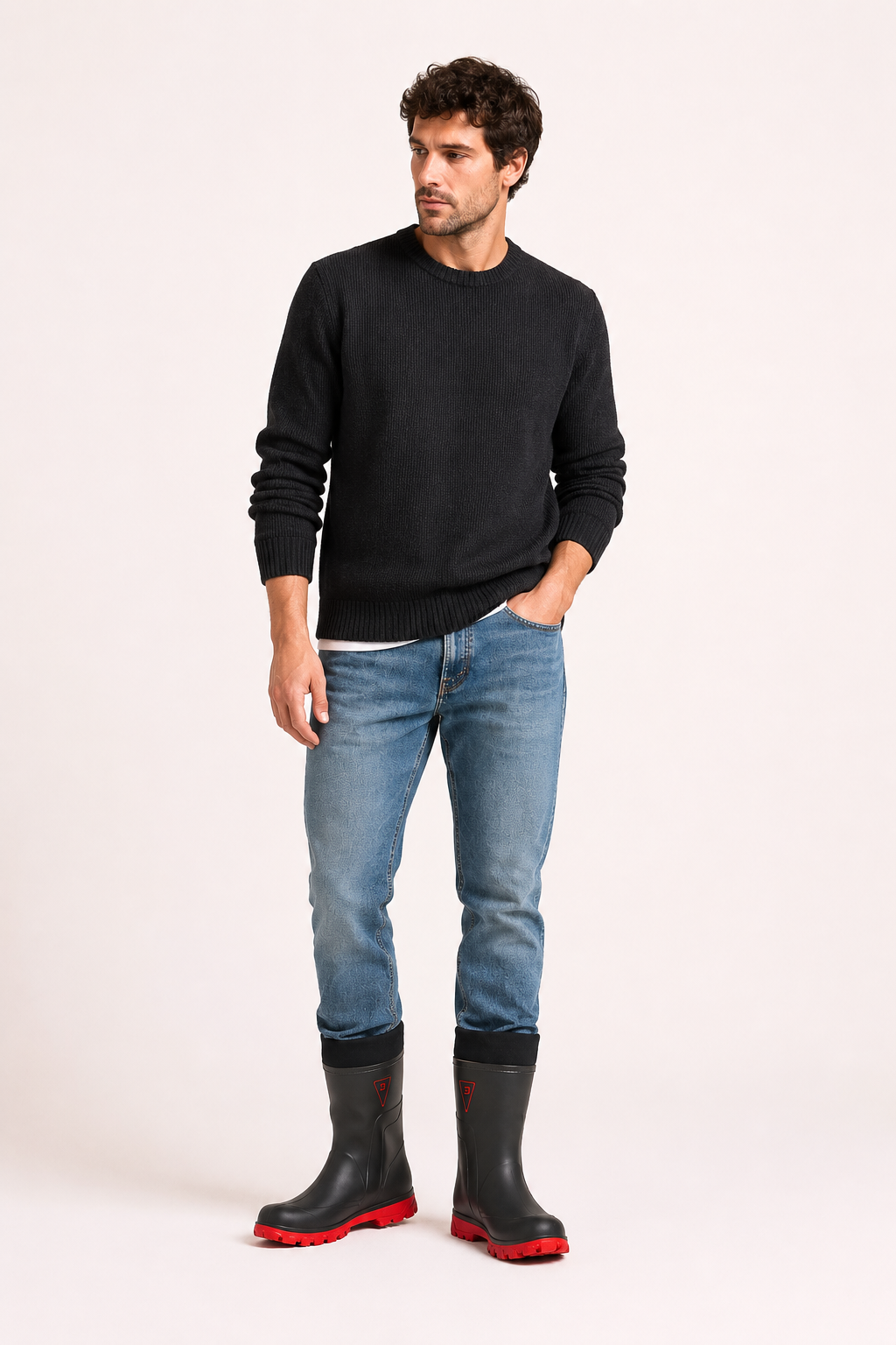 Wasserdichte Gummistiefel mit warmem Futter und rutschfester Sohle – Hector