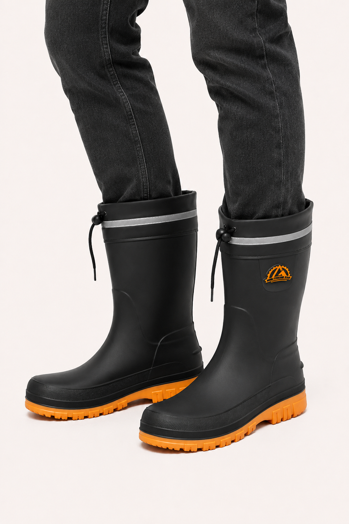 Rutschfeste Herren-Regenstiefel in halber Schaftlänge – Ryun