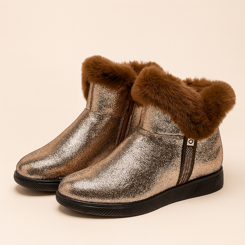 Winterstiefeletten mit Glanzeffekt für Damen - Nivara