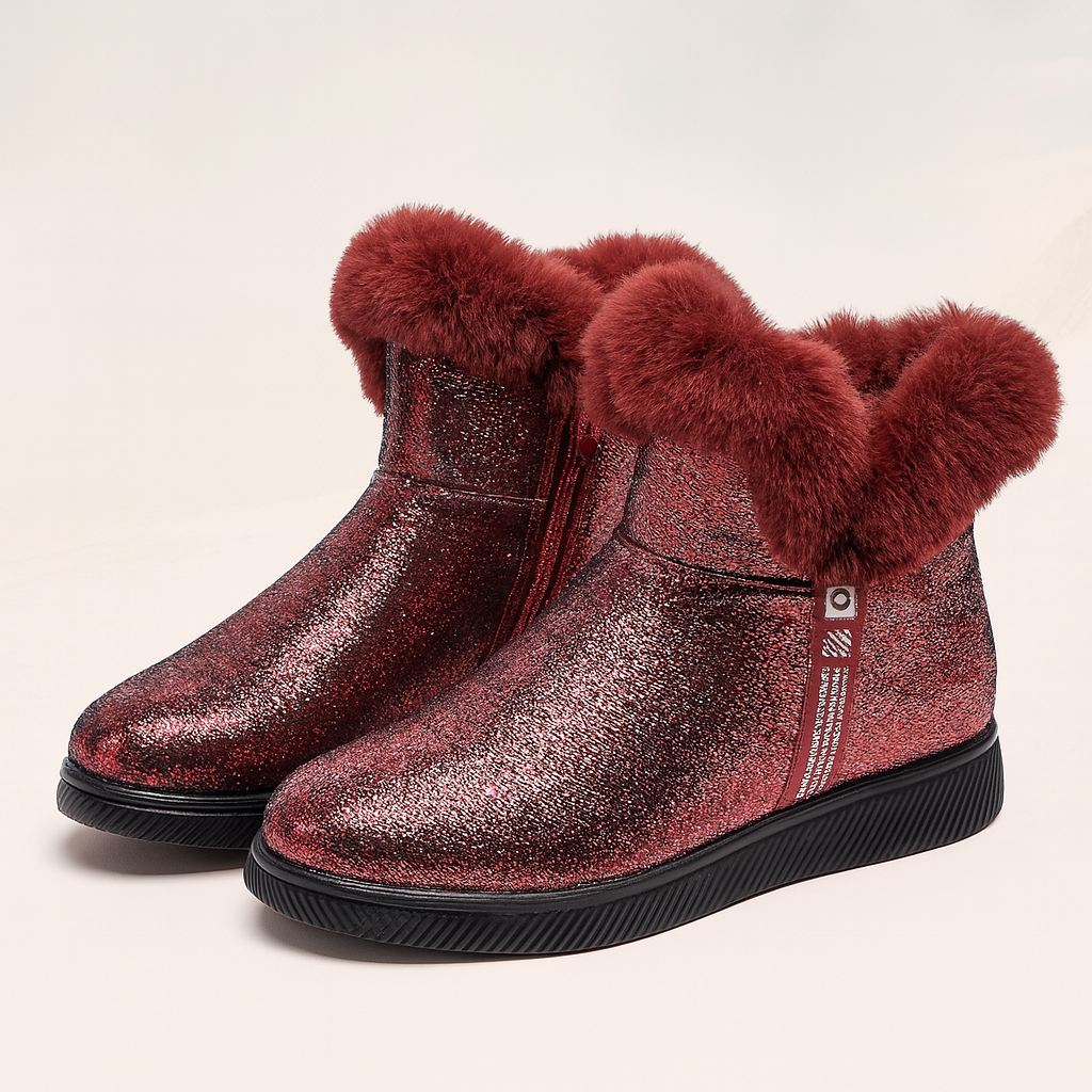 Winterstiefeletten mit Glanzeffekt für Damen - Nivara