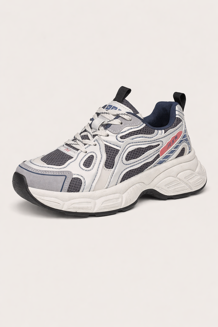 Damen-Turnschuhe mit breiter Sohle im Retro-Stil - Jane