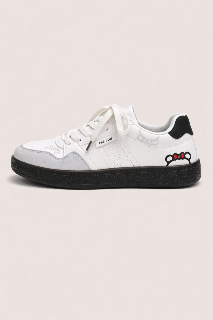 Damen Court Casual Tennisschuhe mit gesticktem Detail - Katherine