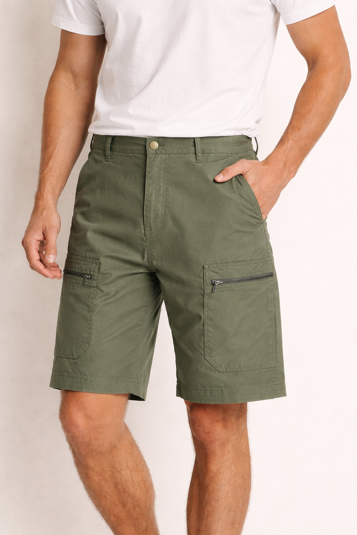 Cargo-Shorts mit Taschen und seitlichem Reißverschluss für Männer - Erling