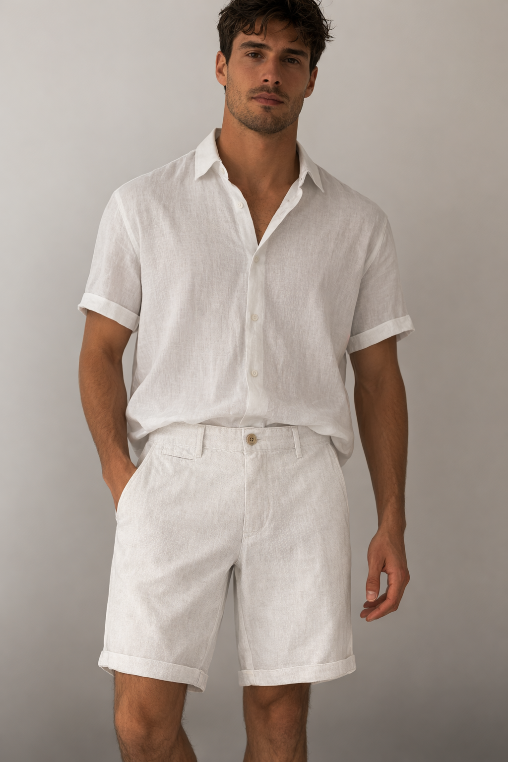 Lässige Leinenshorts für Männer - Éder
