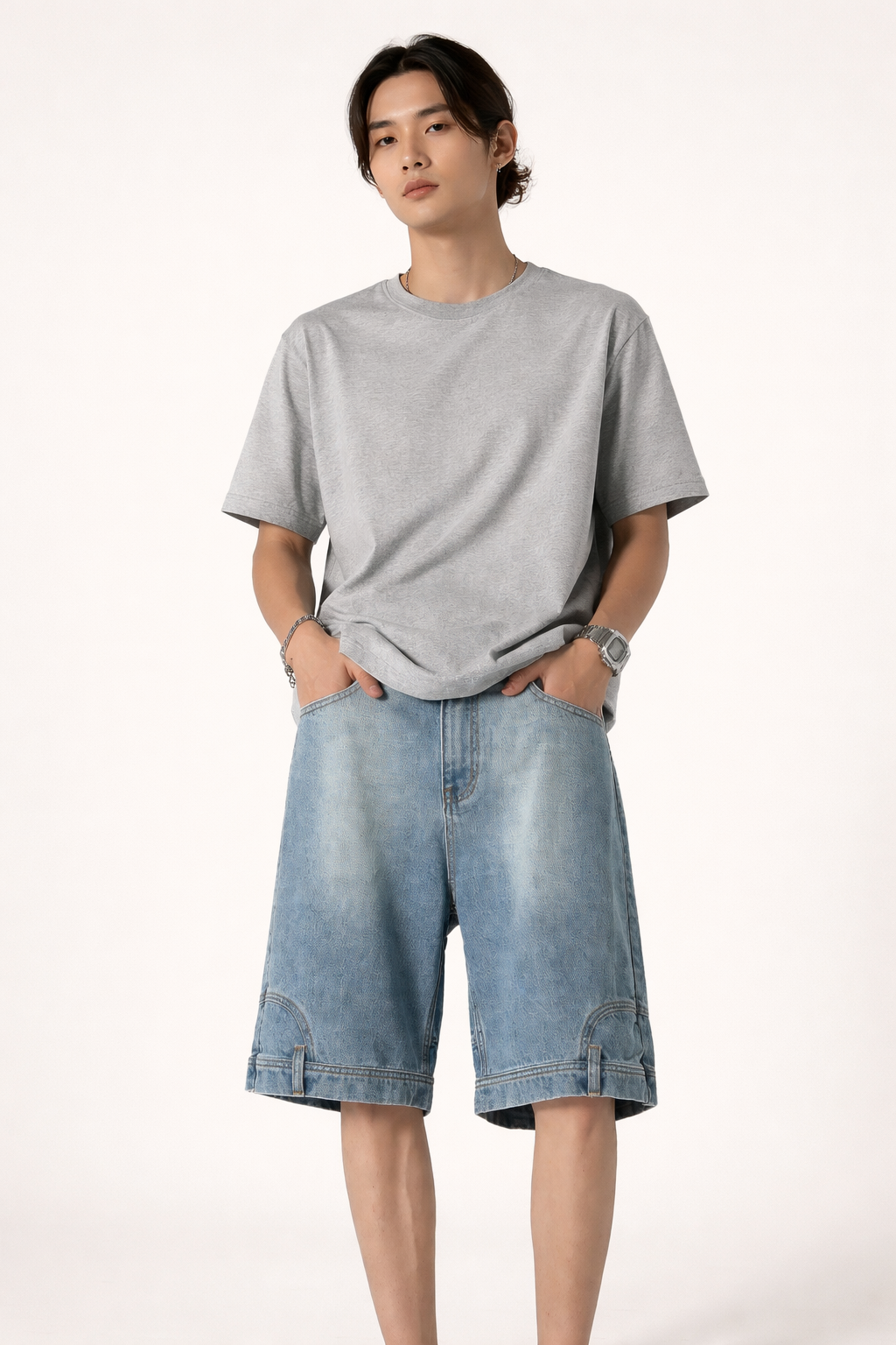 Bermuda-Shorts aus Denim für Männer - Hudson